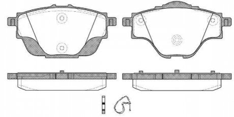 P1457300 WOKING Колодки тормозные дисковые задние Citroen C4 grand picasso ii 1.6 13-,Citroen C4