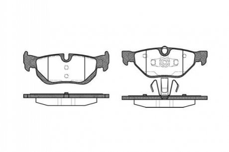 P1045300 WOKING Колодки тормозные дисковые задні Bmw 1 1.6 06-12,Bmw 1 2.0 03-13,Bmw 1 2.0 06-1