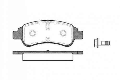 P940330 WOKING Колодки тормозные дисковые передние Citroen C4 1.4 04-11,Citroen C4 1.6 04-11 (P