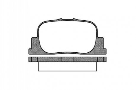 P901300 WOKING Гальмівні колодки задн. Prius/Avalon/Mark/Camry 96-09