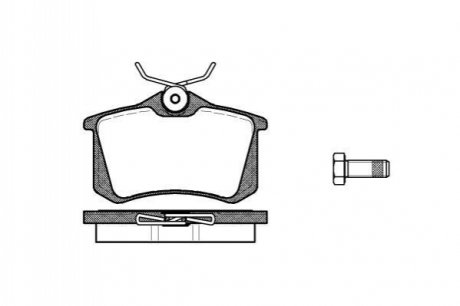 P363310 WOKING Гальмівні колодки зад. Caddy III/IV/Passat/Audi A4/A6 (Lucas) (15mm)