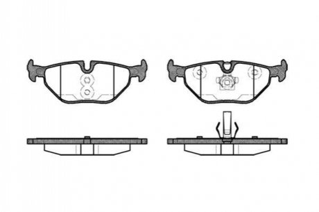 P365340 WOKING Гальмівні колодки зад. BMW 3 (E46)/SAAB 9-5/ROVER 75 96-09 (ATE) (123,1x45x17)