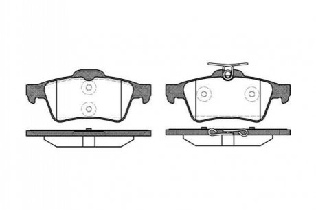 P942320 WOKING Колодки тормозные дисковые задние Citroen C5 iii 1.6 08-,Citroen C5 iii 1.8 08-