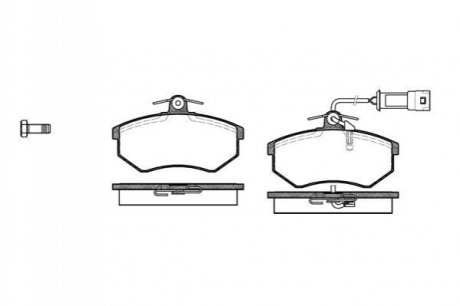 P034302 WOKING Колодки тормозные дисковые передні Chery Amulet ii 1.8 10-,Chery Amulet ii 2.0