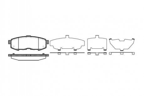 P1060300 WOKING Колодки тормозные дисковые задние MAZDA MPV II (LW) 2.0 DI (02-06)