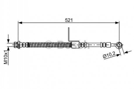 1 987 481 865 BOSCH Шланг гальмівний