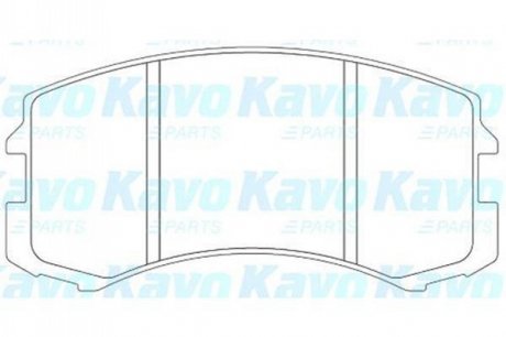 KBP-5537 KAVO Комплект гальмівних колодок