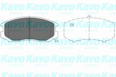 KBP-5505 KAVO Комплект гальмівних колодок