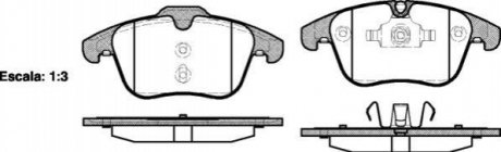 P13193.00 WOKING Гальмівні колодки пер. V60/S60/XC70/V70/S80/Discovery/Evoque/Freelander/Galaxy/Mondeo/S-Max 06-