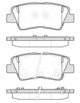 P12623.52 WOKING Гальмівні колодки зад. Hyundai i30/i40 11-/Kia Cee\'d 1.6-3.3  12- (akebono)