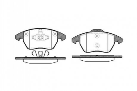 P11303.10 WOKING Гальмівні колодки перед. Citroen C4/Peugeot 207/208/307/308/Jetta IV 07-