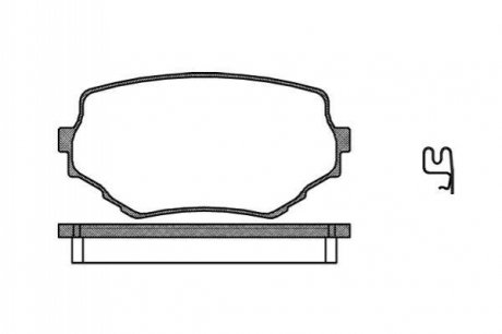 P4943.02 WOKING Гальмівні колодки пер. Grand Vitara/Grand Escudo/Escudo/Vitara 95-06