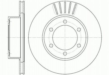 D6562.10 WOKING Гальмівний диск передн. 4 RUNNER III /LAND CRUISER 90 2.7-3.4 95-02