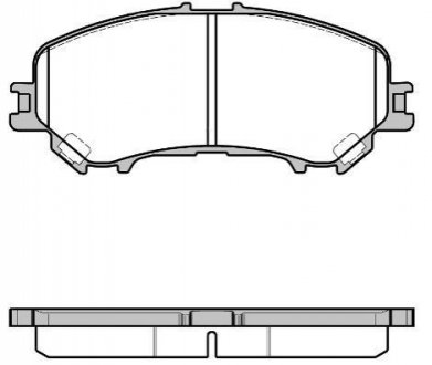 P12183.22 WOKING Колодки тормозные диск. перед. (пр-во Remsa) Nissan Qashqai II / Renault Kadjar 15> (P12183.22) WOKING