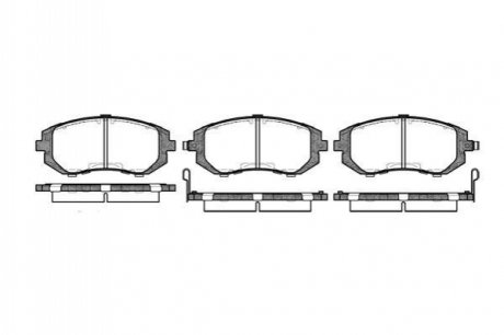 P8513.02 WOKING Гальмівні колодки перед. Subaru Impreza 02-/Forester 02- (akebono)