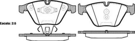 P9573.10 WOKING Колодки тормозные диск. перед. (пр-во Remsa) BMW 3e90 X1e84 ATE ver. (P9573.10) WOKING