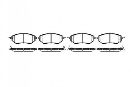 P10373.02 WOKING Гальмівні колодки перед. Subaru Legacy IV/Outback 03- (akebono)