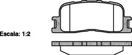 P9543.00 WOKING Колодки тормозные диск. задн. (пр-во Remsa) Chery Amulet ii 1.8 10-,Chery Amulet ii 2.0 10- (P9543.00) WOKING