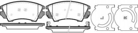 P12753.12 WOKING Колодки тормозные диск. перед. (пр-во Remsa) Opel Insignia A Astra J Zafita Tourer C / Malibu 12> (P12753.12) WOKING