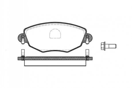 P6763.00 WOKING Гальмівні колодки перед. Mondeo III/Jaguar X-TYPE 00- (Bosch)