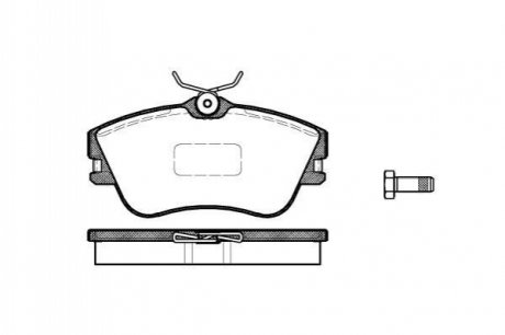 P5803.00 WOKING Колодки тормозные