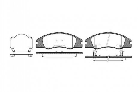 P10343.02 WOKING Гальмівні колодки передні Hyundai Accent/Kia Rio 05- (mando)