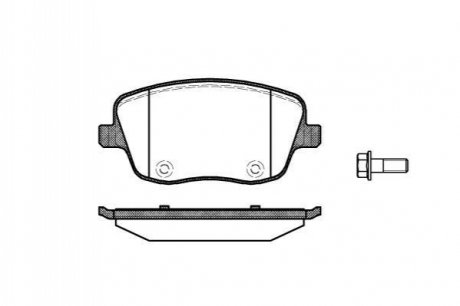 P6753.00 WOKING Гальмівні колодки перед. VW Polo 02-/Skoda Fabia 99-14 (TRW)