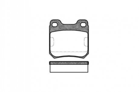 P3393.40 WOKING Гальмівні колодки зад. Opel Omega/SAAB 9-5 2.0-3.0 87-03