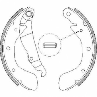 Z4398.00 WOKING Гальмівні колодки задн. Astra/Combo/Corsa/Lanos (82-12)