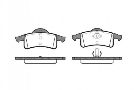 P6583.00 WOKING Гальмівні колодки задн. Cherokee/Grand Cherokee (99-10)