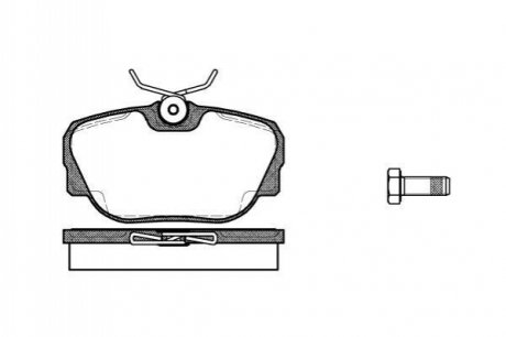 P3963.00 WOKING Гальмівні колодки передні BMW 3 (E30)/Z1 1.6-2.7 82-94