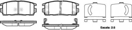 P13603.12 WOKING Колодки тормозные диск. задн. (пр-во Remsa) Chevrolet Captiva Antara 06> (P13603.12) WOKING