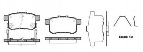 P12323.12 WOKING Гальмівні колодки зад. Honda Accord VIII 08- (nissin)