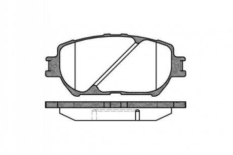 P9843.00 WOKING Гальмівні колодки перед. Toyota Camry 96-06 (akebono)