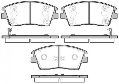 P17763.02 WOKING Гальмівні колодки перед Hyundai Tucson 1.6-2.0 14-