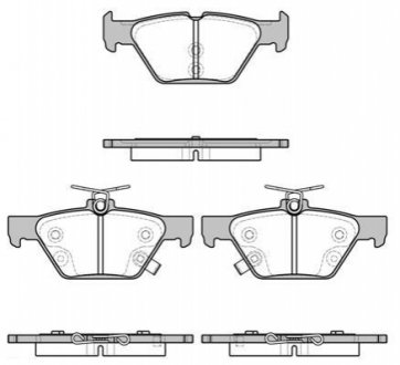 P17383.02 WOKING Гальмівні колодки задні Subaru /Outback/Legacy 14-