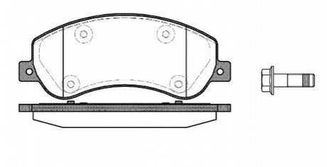 P13503.00 WOKING Колодки тормозные диск. перед. (пр-во Remsa) VW Amarok 10> (P13503.00) WOKING