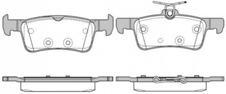 P14633.10 WOKING Гальмівні колодки задні Peugeot 308 1.6 HDi 14-