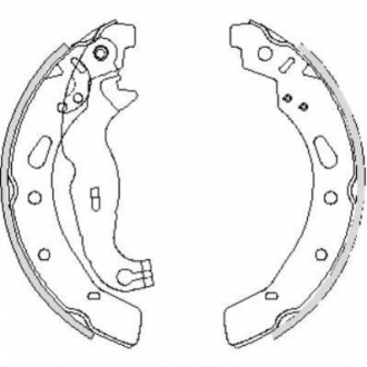 Z4242.00 WOKING Колодки тормозные бараб. задн. (пр-во Remsa) Ford Fiesta 09> (Z4242.00) WOKING