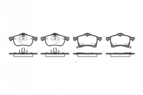 P7833.02 WOKING Гальмівні колодки перед. Astra G 98-05 (ATE)