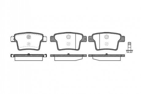 P10493.10 WOKING Колодки тормозные диск. задн. (пр-во Remsa) Ford Mondeo III (P10493.10) WOKING