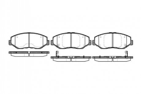 P9993.00 WOKING Колодки тормозные диск. перед. (пр-во Remsa) Honda CR-V 01>07, 07> (P9993.00) WOKING