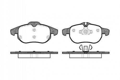 P9883.00 WOKING Гальмівні колодки перед. Vectra C 02-