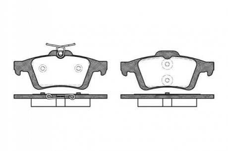 P9423.30 WOKING Колодки тормозные диск. задн. (пр-во Remsa) Ford Focus II C-max I II / Kuga II / Mazda 3 I II Mazda 5 I II (P9423.30) WOKING