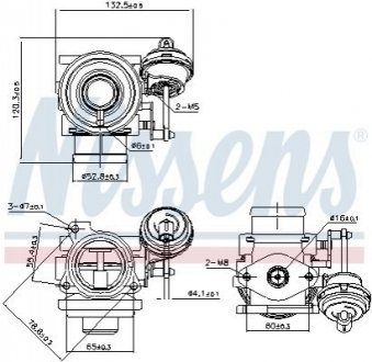 98225 NISSENS Клапан рециркуляціі ВГ (EGR)