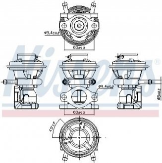 98226 NISSENS Клапан рециркуляціі ВГ (EGR)