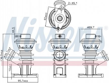 98191 NISSENS Клапан рециркуляціі ВГ (EGR)