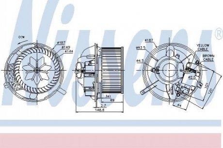 87072 NISSENS Вентилятор салону