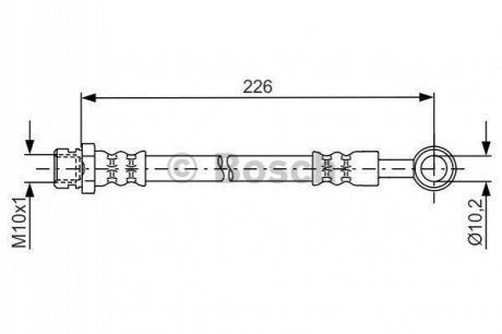 1 987 481 743 BOSCH Шланг гальмівний