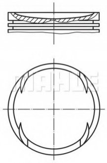 028 PI 00120 000 MAHLE / KNECHT Поршень